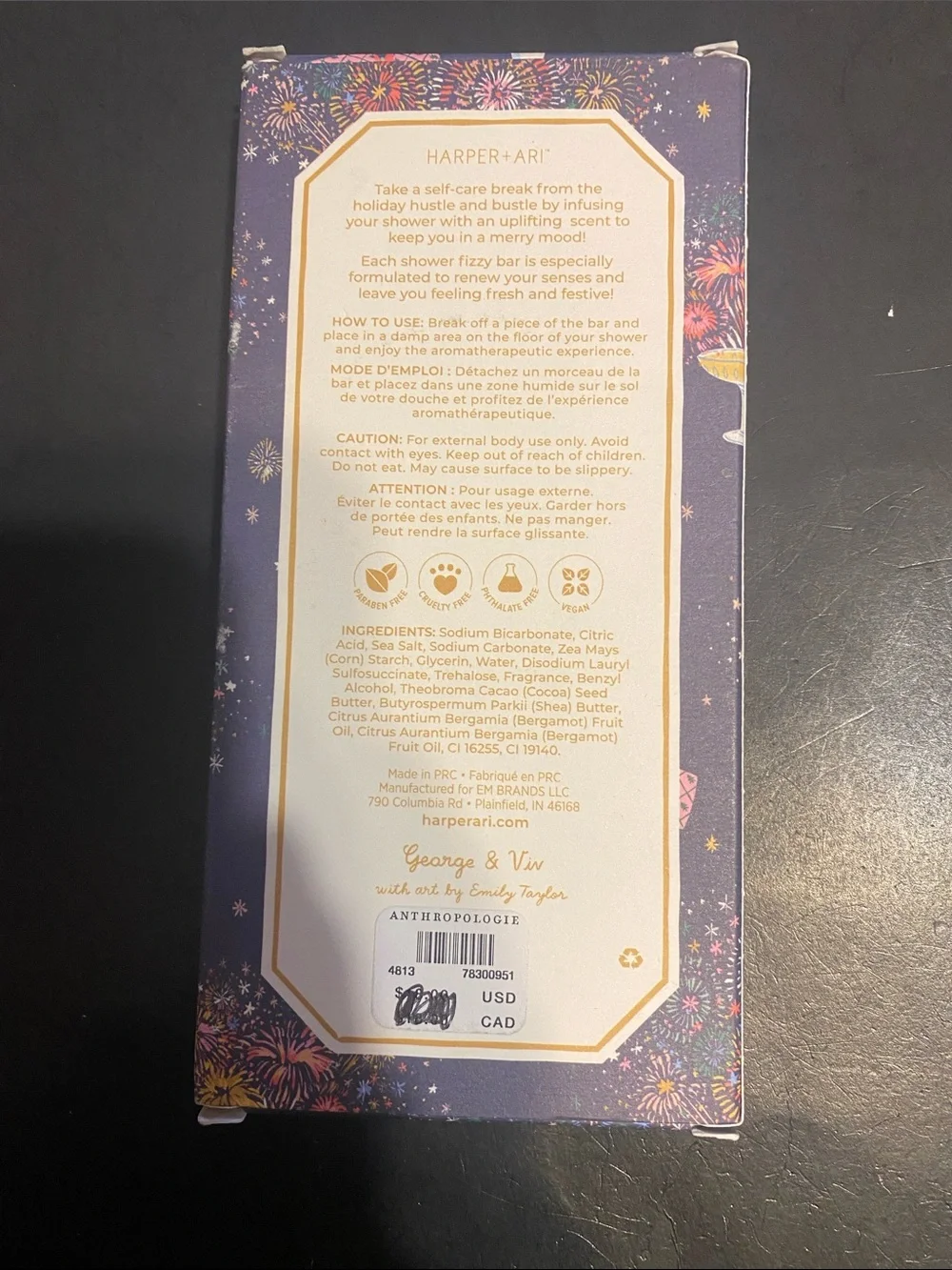 Shower Fizzies - Pink & Gold